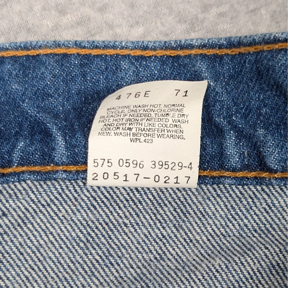 Vintage Levi's 517 Orange Tab Jean Mens 38x31 High Rise Straight Leg USA 90's